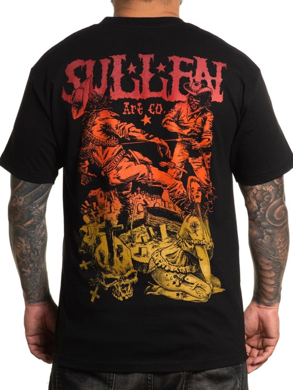 NWT | Sullen Art Collective To The Grave Neon Graphic T-Shirt | 5XL